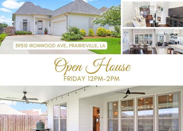 Property at 39310 Ironwood Ave, Prairieville, LA 70769, 4 beds, 2 baths