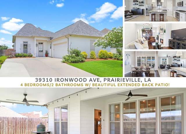 Property at 39310 Ironwood Ave, Prairieville, LA 70769, 4 beds, 2 baths