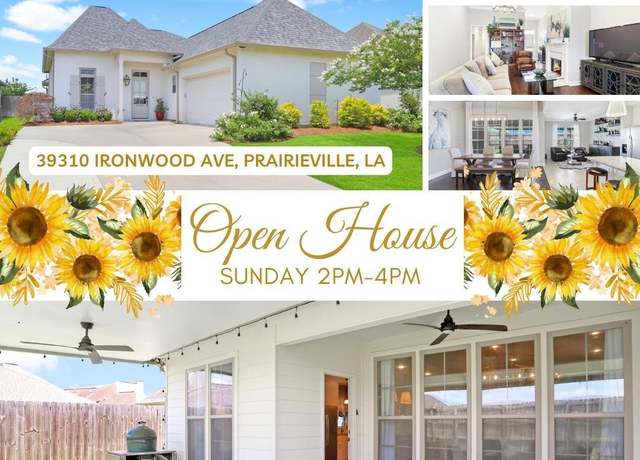 Property at 39310 Ironwood Ave, Prairieville, LA 70769, 4 beds, 2 baths
