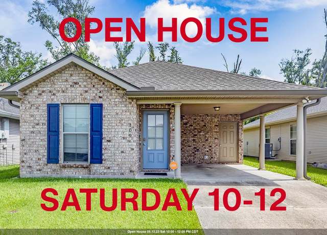Property at 109 Sagewood Dr, Thibodaux, LA 70301, 3 beds, 2 baths