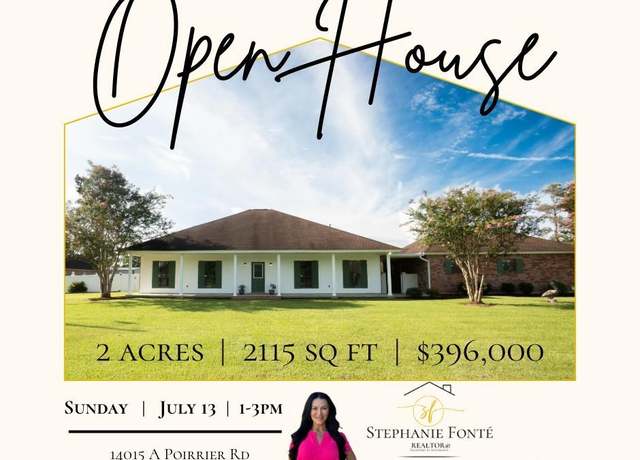 Property at 14015 A Poirrier Rd, Gonzales, LA 70737, 3 beds, 2 baths