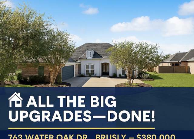 Property at 763 Water Oak Dr, Brusly, LA 70719, 4 beds, 2.5 baths