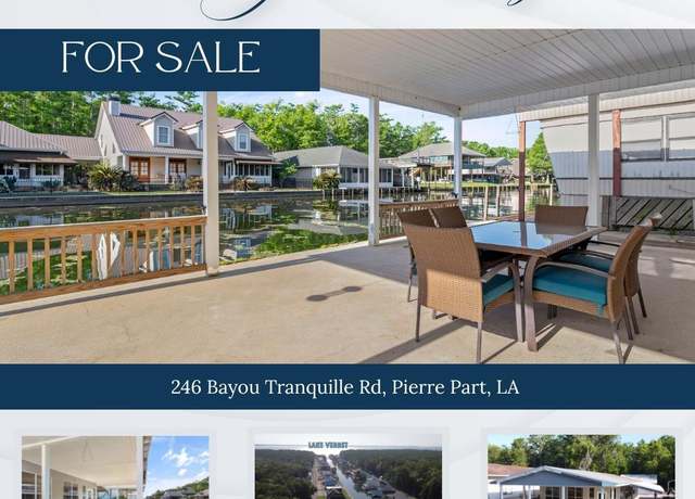 Property at 246 Bayou Tranquille Rd, Pierre Part, LA 70339, 3 beds, 2 baths