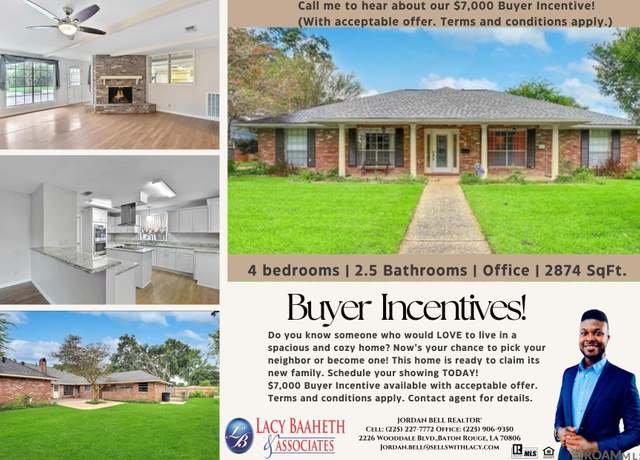 Property at 12679 E Sheraton Ave, Baton Rouge, LA 70815, 4 beds, 2.5 baths