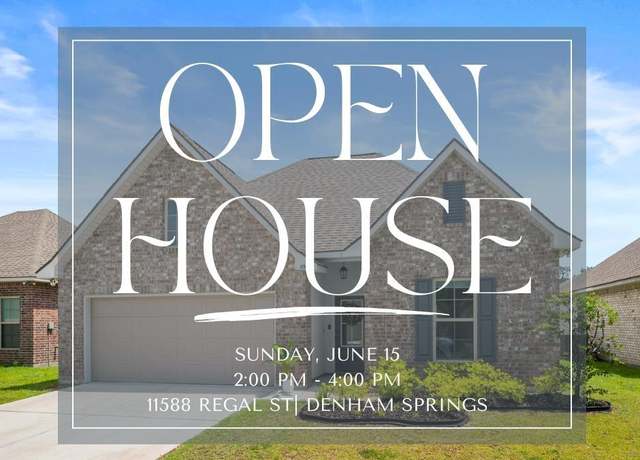 Property at 11588 Regal St, Denham Springs, LA 70726, 4 beds, 3 baths