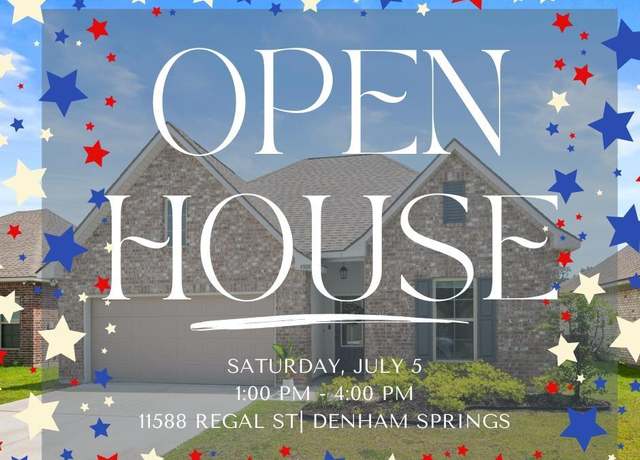 Property at 11588 Regal St, Denham Springs, LA 70726, 4 beds, 3 baths