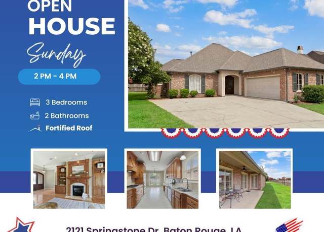Property at 2121 Springstone Dr, Baton Rouge, LA 70810, 3 beds, 2 baths