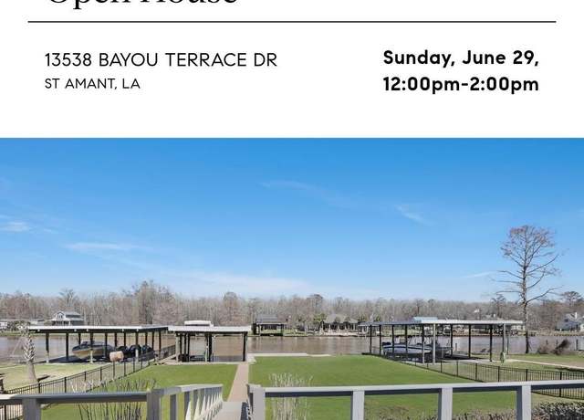 Property at 13538 Bayou Terrace Dr, St Amant, LA 70774, 3 beds, 2.5 baths