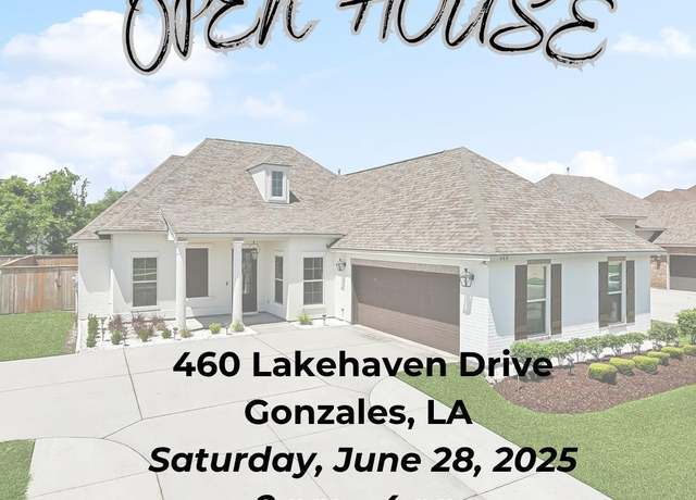Property at 460 Lakehaven Dr, Gonzales, LA 70737, 4 beds, 3 baths