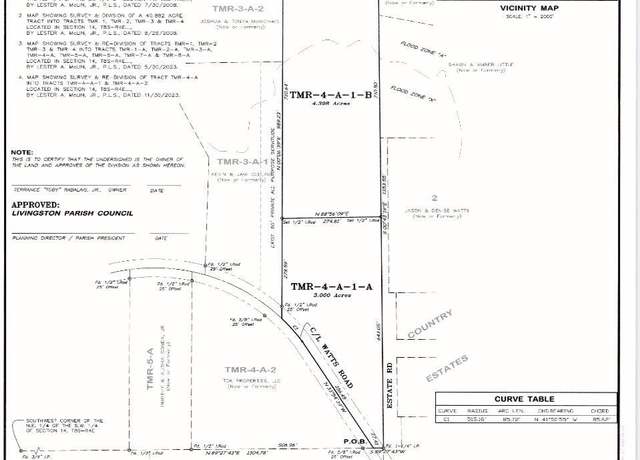 Property at TMR-4-A-1-A Estate Rd, Livingston, LA 70754