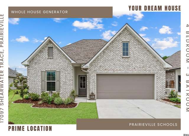 Property at 17097 Shearwater Trce, Prairieville, LA 70769, 4 beds, 3 baths