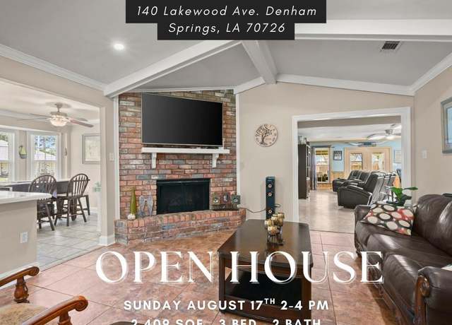 Property at 140 Lakewood Ave, Denham Springs, LA 70726, 3 beds, 2 baths