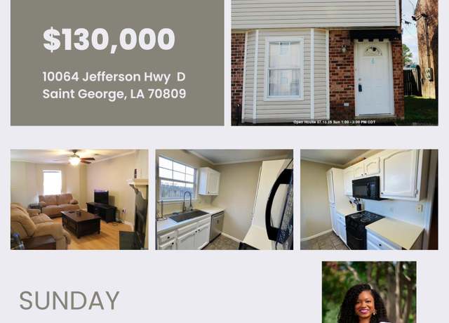 Property at 10064 Jefferson Hwy Unit D, Saint George, LA 70809, 2 beds, 2.5 baths