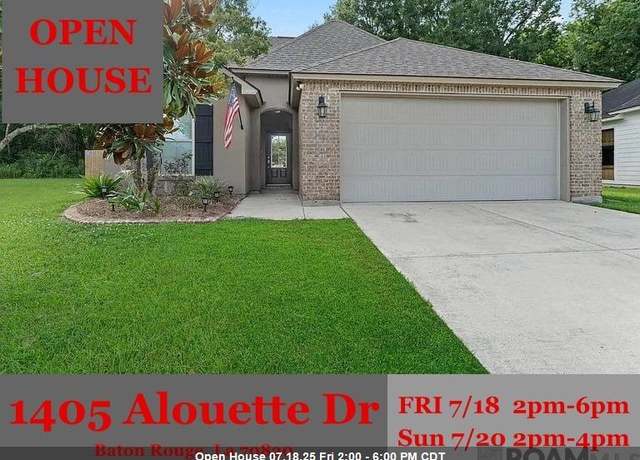 Property at 1405 Alouette Dr, Baton Rouge, LA 70820, 3 beds, 2 baths