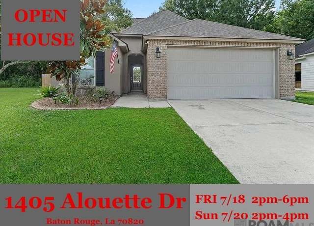 Property at 1405 Alouette Dr, Baton Rouge, LA 70820, 3 beds, 2 baths
