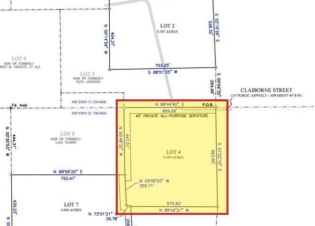 Property at lot 4 Claiborne St, Killian, LA 70462