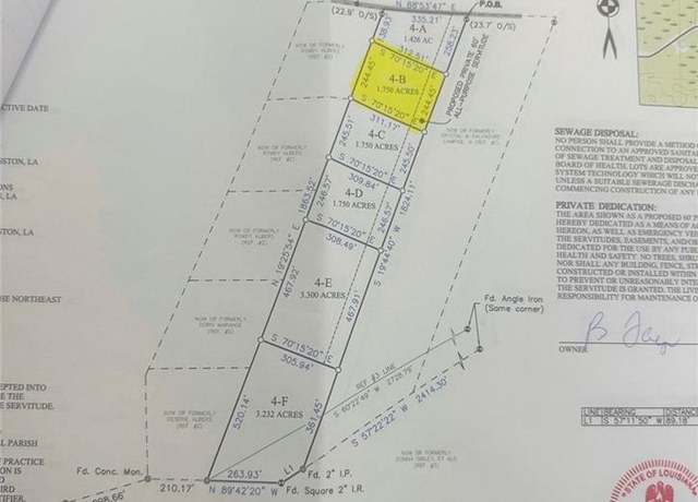 Property at LOT 4B Horseshoe Road North Rd, Independence, LA 70443