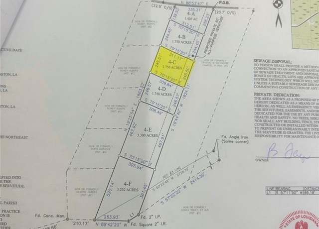 Property at LOT 4C Horseshoe Road North Rd, Independence, LA 70443