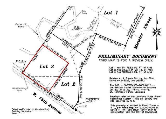 Property at Lot 3 15th Ave, Covington, LA 70435