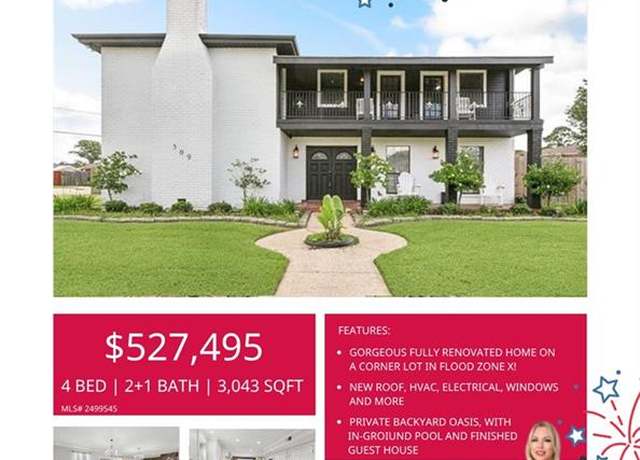 Property at 509 Lassalle Dr, River Ridge, LA 70123, 4 beds, 2.5 baths