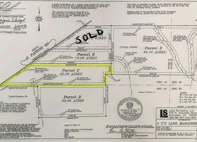Property at Parcel C N Factory (hwy 1080) Rd, Folsom, LA 70437