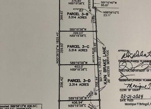 Property at 3-C Kain Brake Ln, Sun, LA 70427