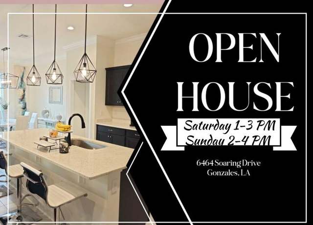 Property at 6464 Soaring Dr, Gonzales, LA 70737, 4 beds, 3 baths
