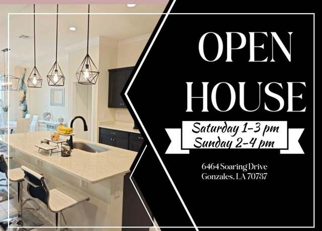 Property at 6464 Soaring Dr, Gonzales, LA 70737, 4 beds, 3 baths