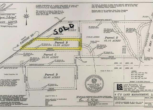 Property at Parcel B N Factory (hwy 1080) Rd, Folsom, LA 70437
