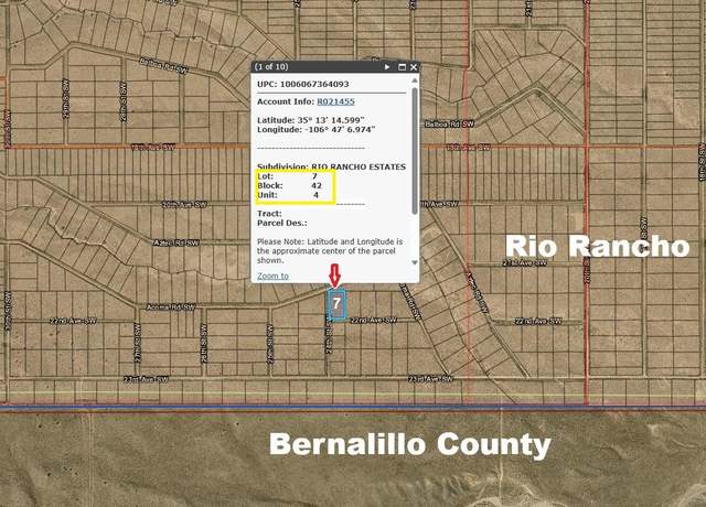 Property at 2419 22nd Ave SW, Rio Rancho, NM 87144