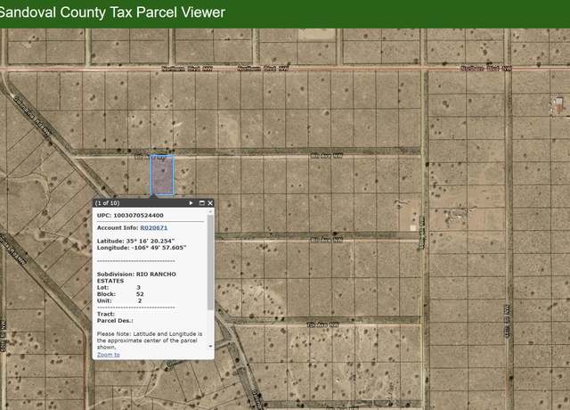 Property at 9th Ave NW, Rio Rancho, NM 87124