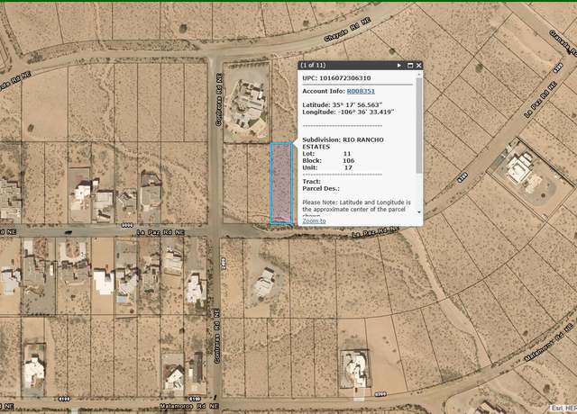 Property at 6209 La Paz Rd NE, Rio Rancho, NM 87144