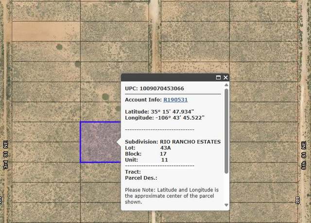 Property at 213 4th St NE, Rio Rancho, NM 87124