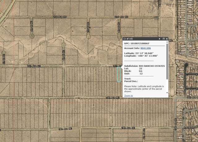 Property at 808 20th Ave NE, Rio Rancho, NM 87144