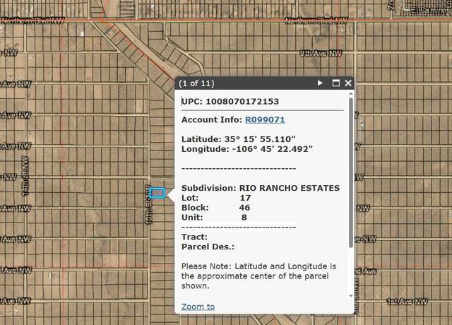 Property at 408 10th St NW, Rio Rancho, NM 87124