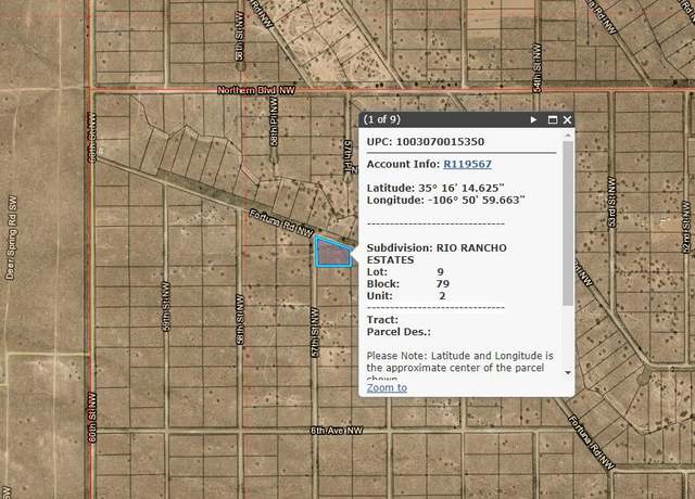 Property at 0 57th St NW, Rio Rancho, NM 87124