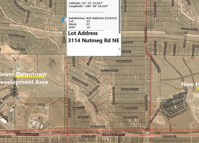 Property at 3114 Nutmeg Rd NE, Rio Rancho, NM 87144
