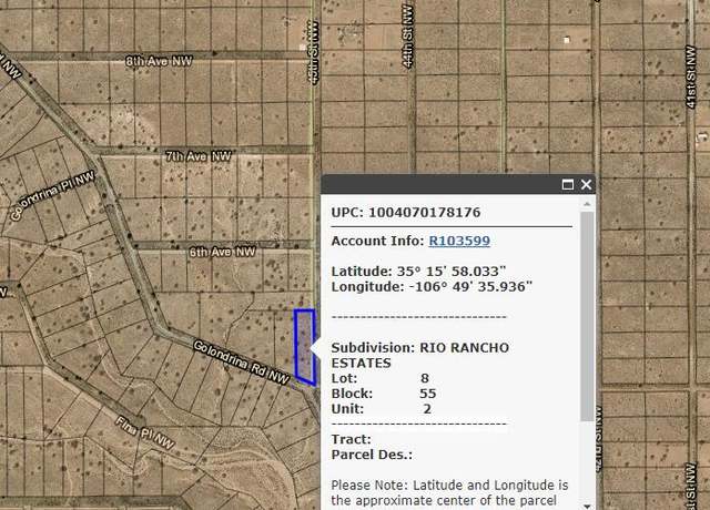 Property at 0 Golondrina Rd NW, Rio Rancho, NM 87124