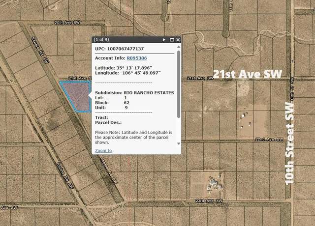 Property at 1216 21st Ave SW, Rio Rancho, NM 87144