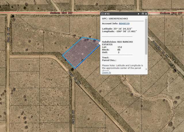 Property at 0 Florida Rd NW, Rio Rancho, NM 87124