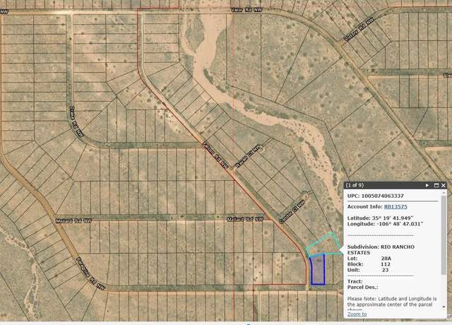 Property at Falcon & Perigrine Rd NW, Rio Rancho, NM 87144