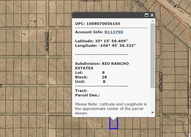 Property at XXX 5th Ave NW #8, Rio Rancho, NM 87124