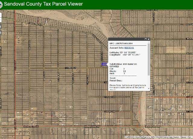 Property at 14th St- Unit 7 Block 12 Lot 2 St NW, Rio Rancho, NM 87144