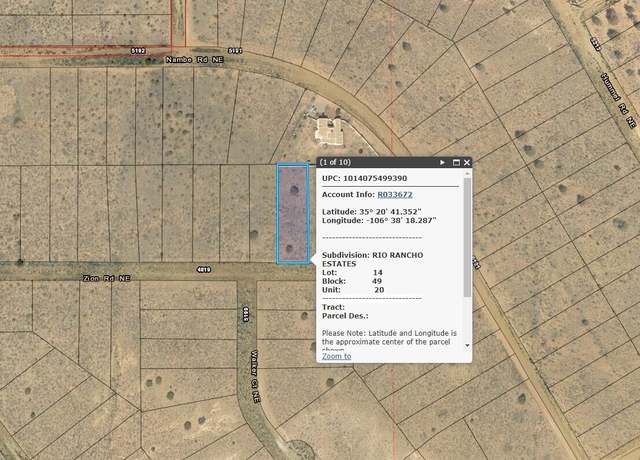 Property at 4821 Zion Rd NE, Rio Rancho, NM 87144