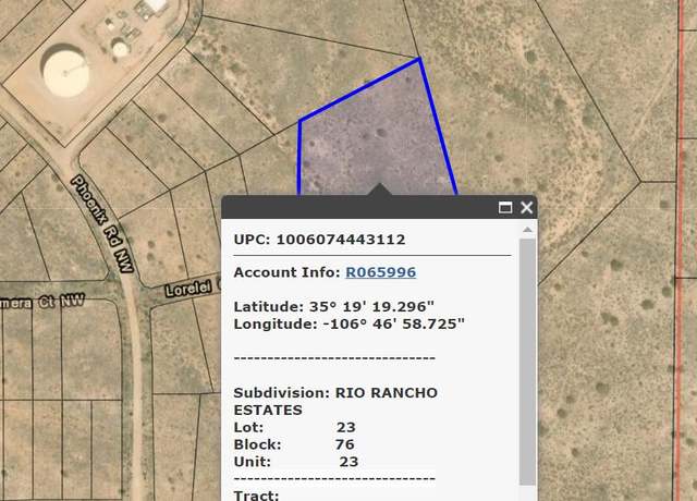 Property at XXX Lorelei Ct NW #23, Rio Rancho, NM 87144