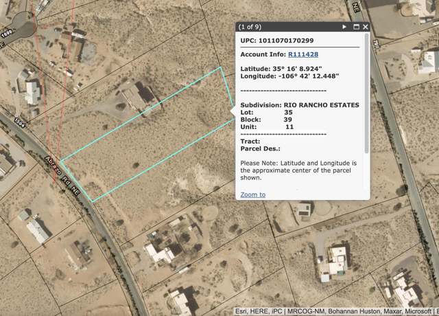 Property at 1635 Abrazo Rd NE, Rio Rancho, NM 87124