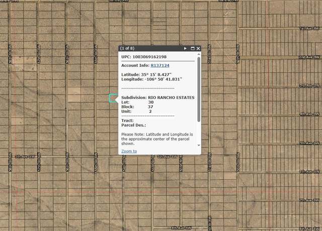 Property at Unit: 2 Block: 37: Lot: 30 NW, Rio Rancho, NM 87144
