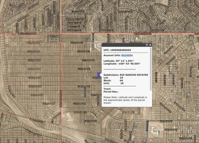 Property at Rr Estates Blk 46 Lot 24, Rio Rancho, NM 87144