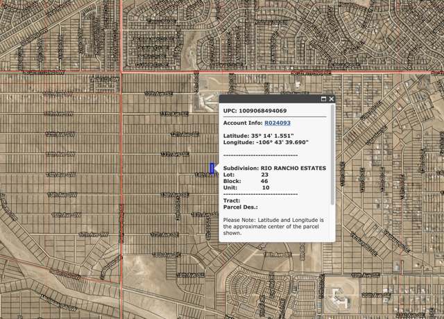 Property at Rr Estates Blk 46 Lot 23, Rio Rancho, NM 87144