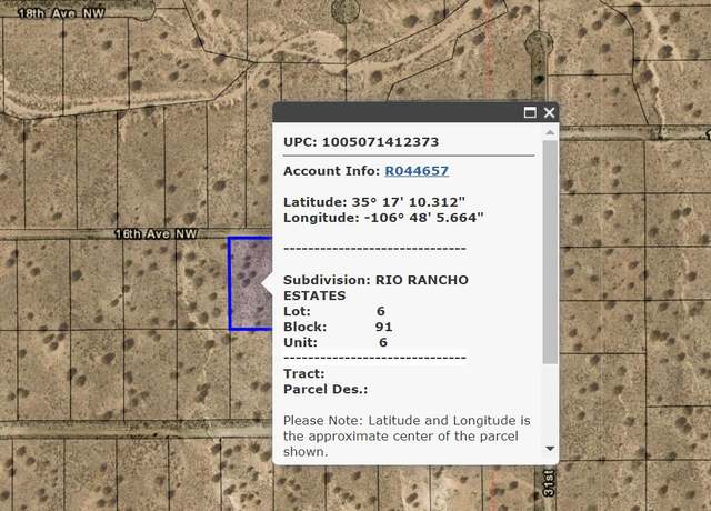 Property at XXX 16th Ave NW #6, Rio Rancho, NM 87144